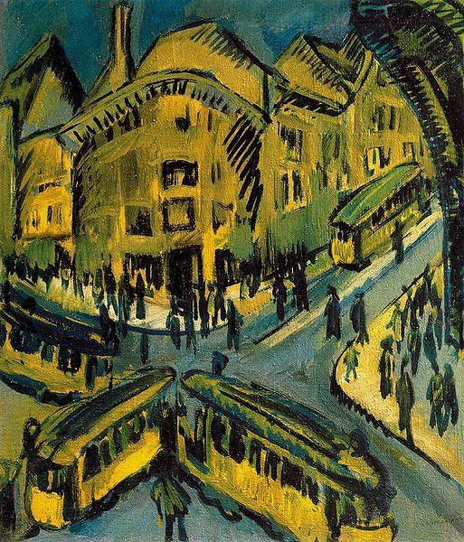 Ernst Ludwig Kirchner Nollendorfplatz, oil painting picture